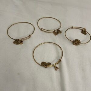 Alex&Ani 4 Russian gold (coated ) bracelets.